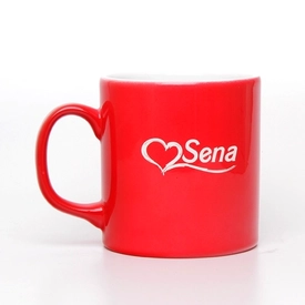 Lazer Kazıma Seramik Kupa