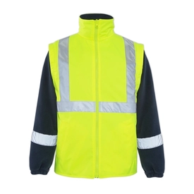 Hi-Vis 2 in 1 Yelek Neon Sarı